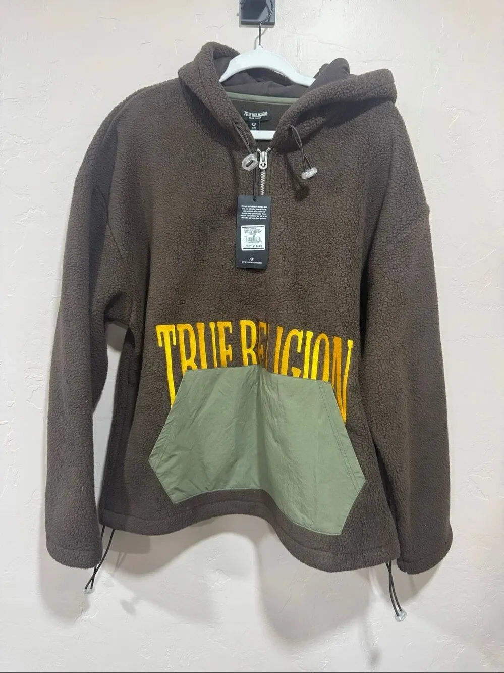 True Religion fleece half